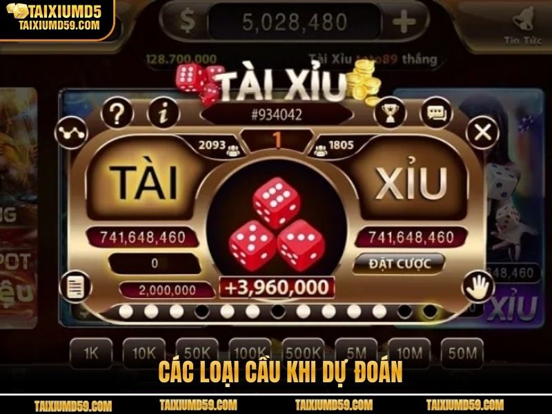 Các loại cầu khi dự đoán