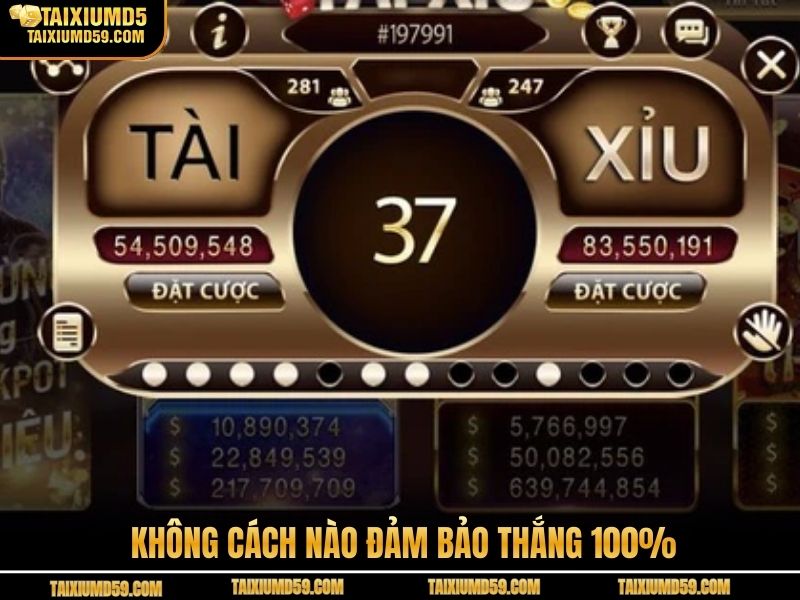 Không cách nào đảm bảo thắng 100%