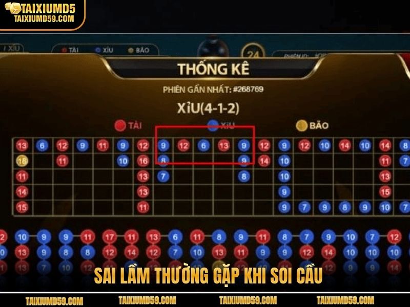 Sai lầm thường gặp khi soi cầu